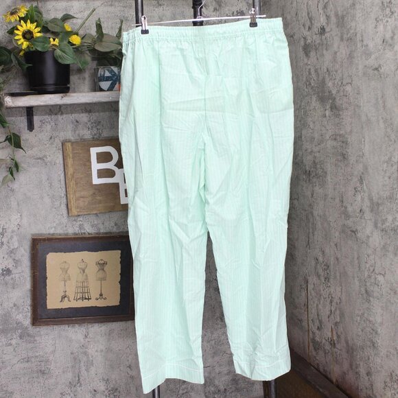 NWT State Of Day Printed Poplin Pajama Pants 100180269MS Tea Green Stripe 2XL - Picture 3 of 6